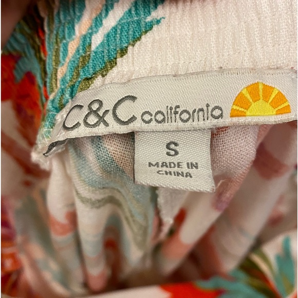 C&C California Floral linen pants - Picture 4 of 5